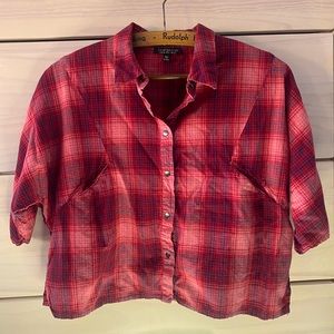 Top Shop Crop Button Up